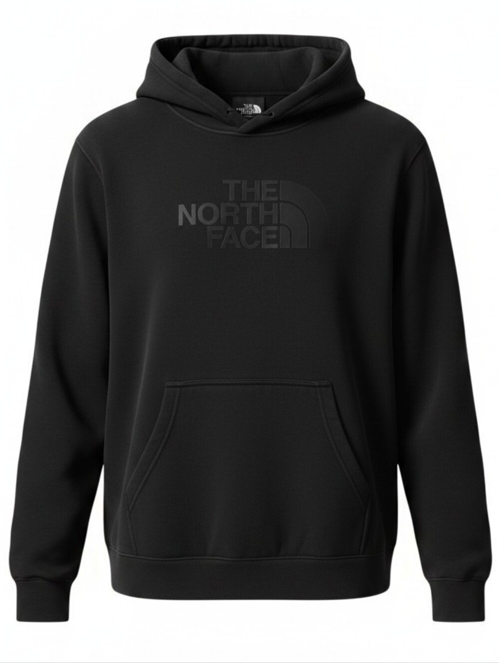 The North Face Men's Black Pullover Hoodie Tonal Logo Sweatshirt Medium